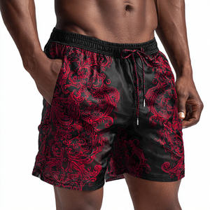 กางเกงชายหาดผ้าตาข่ายโพลีเอสเตอร์ 100% แบบกำหนดเองได้ น้ำหนักเบา แห้งเร็ว กางเกงตาข่ายลำลองสำหรับผู้ชาย กางเกงตาข่ายซีทรูสำหรับผู้ชาย - Product Image 3