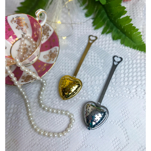 <b>Tea</b> Filter <b>Infuser</b> Custom Plated Metal <b>Tea</b> <b>Infuser</b> With Heart Shape Kitchen High Grade Home And Kitchen <b>Tea</b> Strainer Separator - Product Image 1