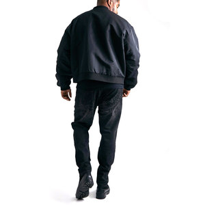 Blouson Bomber Homme Personnalisable Couleur Unie 100% Nylon – Nouvelle Collection Haute Qualité Tendance - Product Image 3