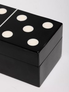 High Quality Pink Resin <b>Domino</b> Collection with Smooth Edges, Classic Black Dots and Decorative <b>Domino</b> Lid Handle - Product Image 4