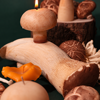 Lilin Aroma Jamur Unik dari Lilin Kedelai, Hadiah Dekoratif Kreatif untuk Dekorasi Rumah & Perlengkapan Fotografi