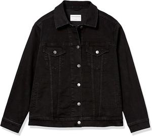 Chaqueta Vaquera Reversible Acolchada con Logo, Estilo Hip Hop, para Mujer, Primavera-Otoño-Invierno 2026, 100% Algodón - Product Image 1