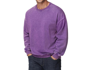 Nueva Sudadera Juvenil de Algodón Lavado Estilo 2026 - Marca de Moda, Top Holgado y Desgastado de Gran Gramaje para Hombre, Ropa Casual - Product Image 4