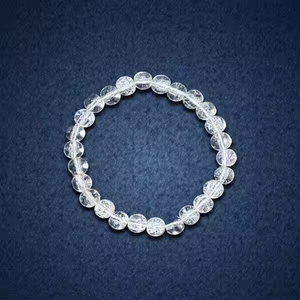 สร้อยข้อมือคริสตัลควอตซ์ใสสำหรับผู้ชายผู้หญิงหินธรรมชาติเครื่องประดับแฟชั่นจิตวิญญาณความชัดเจนพลังงานบวก - Product Image 2