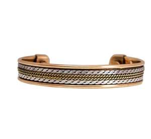 Brazalete de Cobre de Lujo Nuevo de Metal Craft, Brazalete Magnético Grabado para Hombre y Mujer, Hecho a Mano por AL MALIK CRAFT - Product Image 6
