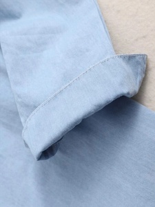 Camisa de Mezclilla para Hombre, Casual, Manga Larga, con Botones, Estilo Lavado, de Algodón Suave, Estilo Urbano, Ligera, para Uso Diario, Corte Relajado, a la Moda - Product Image 3