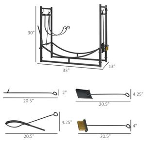 Porta Legna in Metallo Impermeabile, Supporto in Ferro per Legna da Ardere - Product Image 2