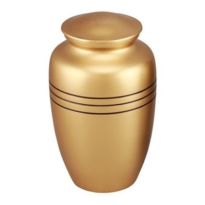 Urnas de cremación de aluminio para adultos con diseño en azul y blanco, urnas funerarias metálicas con acabado en color para cenizas humanas, urnas conmemorativas para cremación. - Product Image 2
