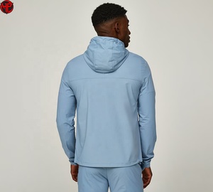 Conjunto Deportivo con Capucha para Hombre, Estampado, Ecológico, Ligero, de Secado Rápido, Chaqueta con Cremallera Completa, Pantalones Casuales, 100% Poliéster - Product Image 6