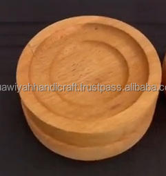 100% meilleure qualité sous-verre en bois blanc rond en bois de hêtre Table basse Table à manger bureau tasse sous-verres sous-verre en bois à bas prix - Product Image 6