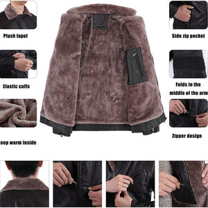 Veste en cuir de qualité supérieure, service OEM, prix abordable, matériau de première qualité, vestes en cuir pour hommes - Product Image 5