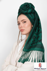 Pañuelos Cuadrados Elegantes para Mujer, Tela Ligera, Accesorios de Moda Suaves, Suministro al por Mayor, MOQ Bajo - Product Image 5