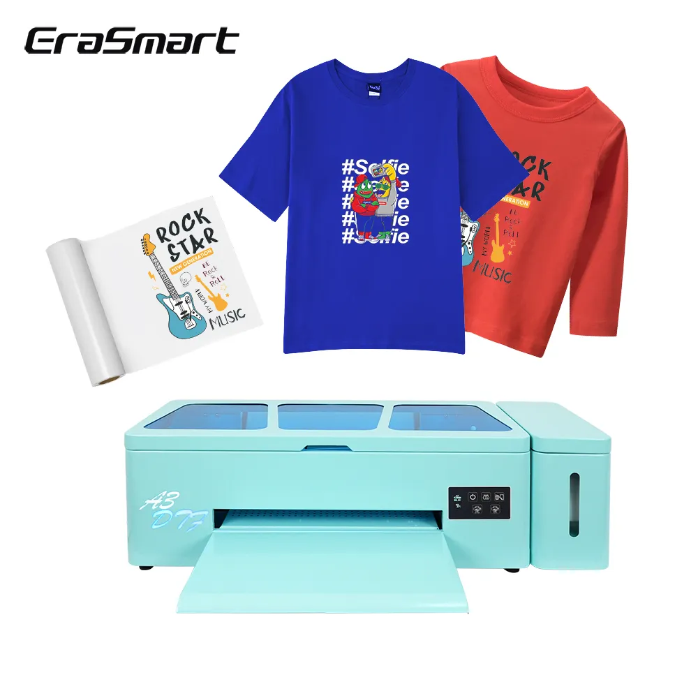 Máquina de impresión de camisetas de inyección de tinta EraSmart Small Digital A3 transferencia de calor directa a película impresora A3 Dtf para pequeñas empresas