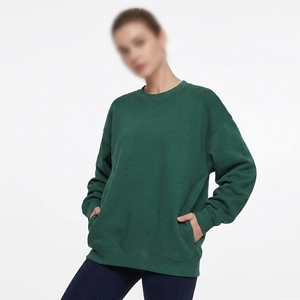 เสื้อสเวตเชิ้ตคอกลมทรงโอเวอร์ไซส์ ยูนิเซ็กซ์ รุ่นใหม่ปี 2026 ผ้าหนา 350 GSM ระบายอากาศได้ดี ไซส์พลัส  รับสกรีนโลโก้ตามสั่ง (MOQ) สไตล์สตรีทแวร์ - Product Image 4