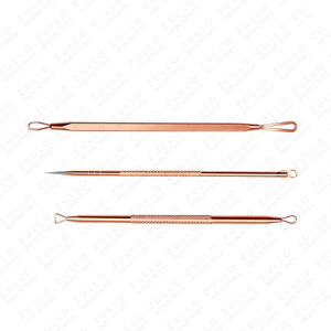 Professional 3 Piece Stainless Steel Blackhead Remover Kit Acne Extractor <b>Tools</b> for Facial Blemish and Pore Care - Product Image 2