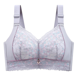 Women's Sexy Full Figure Wire-Free Lace Plus Size <b>Bra</b> Thin Seamless Large Chest Underwear Non-Padded Minimizer Women <b>Bra</b> - Product Image 2