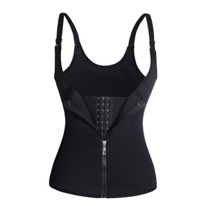 Women's Goth <b>Punk</b> Plus-Size Zipper Leather Lace Corset Shapewear Hip Enhancer Satin Fabric Quick Dry Firm Control Seamless - Product Image 1