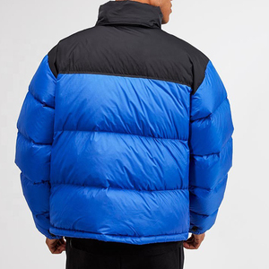 Men Women Puffer Jacket Thick 100% Nylon Stand Collar Quilted Winter Coat <b>Warm</b> Outdoor Casual OEM ODM Supplier - Product Image 2