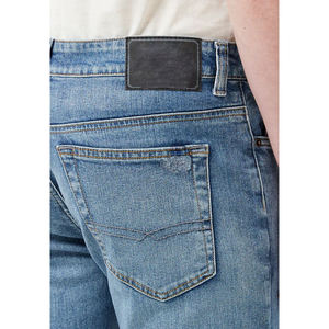 กางเกงยีนส์ทรงตรงสไตล์ลำลองสำหรับผู้ชาย ดีไซน์เนอร์แบรนด์ดัง ผ้าทอระบายอากาศได้ดี ผลิตจากผ้าฝ้าย 100% - Product Image 5