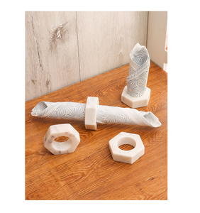 Nouveautés : Anneaux de serviette en marbre pour la décoration de table, idéaux pour les fêtes et disponibles en tailles personnalisées – Produit phare : Anneau de serviette en marbre - Product Image 4