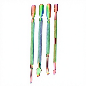 Eco-Friendly Cuticle Pusher Stainless Steel Nail Cleaner Tool Dual Head Nail Cuticle Remover Dirt Nail Art Cuticle Trimmer - Product Image 1