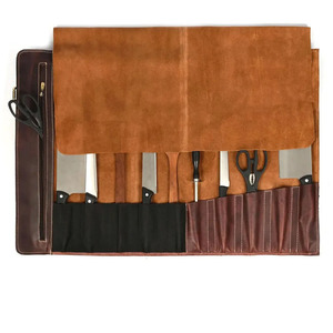 Premium Luxury handmade leather <b>tool</b> <b>roll</b> organizer bags wholesale supplier OEM custom portable storage export quality for sale - Product Image 3