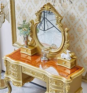 Tocador de pie de lujo clásico de madera de teca maciza, tallado a mano, estilo moderno de mediados de siglo, ecológico, para villa o apartamento. - Product Image 3