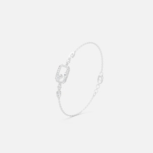 Bracelet de créateur minimaliste avec diamant radiant de 0,27 ct en or jaune, blanc et rose 9 carats - Product Image 2