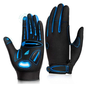 Wholesale Cycling Biking Gloves for Men Touchscreen Full Finger Shock Absorbing <b>Light</b> Weight Workout Training Sports Gloves - Product Image 1