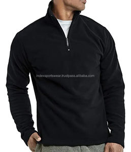 Pull-over en polaire à demi-fermeture éclair pour hommes Sweat-shirt à fermeture éclair avec demi-fermeture éclair Sweats à capuche et sweatshirts pour un port confortable - Product Image 4