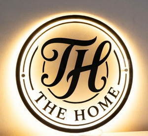 Enseigne lumineuse LED ronde en acrylique transparent 3D personnalisée avec logo d'entreprise, logo en acrylique 3D brossé or champagne pour la publicité - Product Image 3