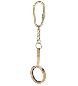 พวงกุญแจแว่นขยายโลหะทองเหลืองเก๋ไก๋สไตล์วินเทจสำหรับกุญแจบ้าน จักรยาน สำนักงาน - Product Image 4