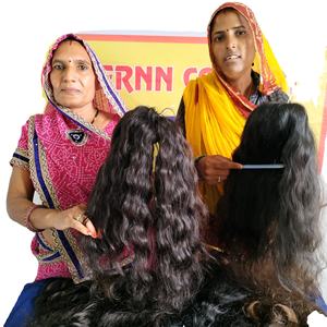 Vendeur en gros brut sans traitement chimique Cheveux humains Femmes noires faisceaux naturels originaux ondulés Extensions de cheveux humains brésiliens - Product Image 5