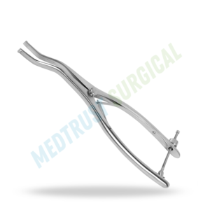 Écarteur de lamelles offset avec broche de verrouillage, instrument chirurgical standard pour la colonne vertébrale - Product Image 4