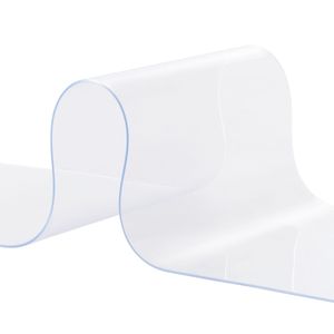 Rotolo di Strisce per Porte in PVC Trasparente Liscio, Lunghezza 164FT, Larghezza 8 Pollici, Spessore 0,08 Pollici, Strisce Industriali in Plastica per Porte - Product Image 2