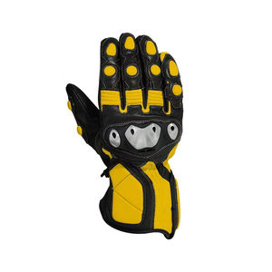Guantes de Motocicleta de Invierno de Cuero Genuino de Primera Calidad, Compatibles con Pantalla Táctil, Ajustables, Unisex, Personalizados para Carreras - Product Image 2