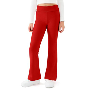 Children's Polyester Rayon Spandex Bell-Bottomed Pants School Uniform Streetwear Stretch Fit <b>Flared</b> <b>Leggings</b> - Product Image 4
