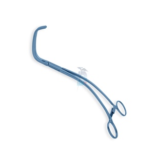 DeBakey Abrazadera de aorta en ángulo y curvada 7cm DeBakey Mordazas atraumáticas Vástagos curvos Titanio 10,5 "(26,5 cm) - Product Image 1