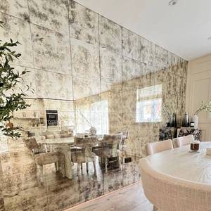 Bronze and Silver Antique Mirror Glass with Elegant Vintage Look <b>for</b> Bathroom Workshop Staircase Home/Commercial Interiors - Product Image 6