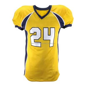 Best Latest American Football Jerseys and Uniform Sets Breathable 100% Polyester Customized Colors & Logos Plus Size - Product Image 2