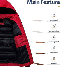 Insulated Hooded Zipper Front Men Bubble <b>Jacket</b> Soft Warm Winter <b>Jacket</b> for Casual Wear Outdoor Activities and <b>Travel</b> - Product Image 3