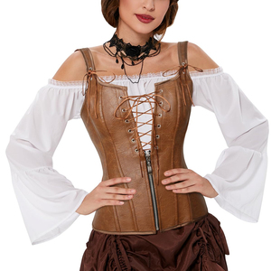 Corsés de Cuero para Mujer, Elegantes y Moldeadores, Estilo Clubwear, con Ajuste de Cintura - Product Image 4