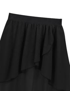 Crop top pour filles de 6 à 16 ans avec jupe en mousseline pour le patinage artistique, la gymnastique, la danse lyrique, les cours de danse, les spectacles sur scène, les spectacles scolaires - Product Image 5