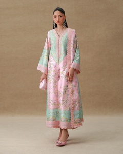 Robes décontractées pakistanaises et indiennes de qualité supérieure pour femmes, Nouveautés 2026, Salwar Kameez en tissu Lawn, ODM 2012 - Product Image 6