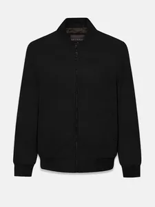 New Arrival Men's Clean fit Loose Lapel Blazer Zipper Cropped <b>Long</b> Sleeve Bomber <b>Jacket</b> Solid Color Pu <b>Leather</b> - Product Image 3