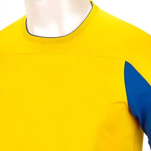 Uniforme de football personnalisé turquoise, design frais, manches courtes, respirant, col rond, nom et numéro personnalisés, 100% coton - Product Image 6