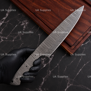 Cuchillo de Cocina de Acero de Damasco Hecho a Mano, Directo de Fábrica, con Hoja Completa y Punta Caída, para Chef, OEM, Grado DIY, Suministros UA - Product Image 3