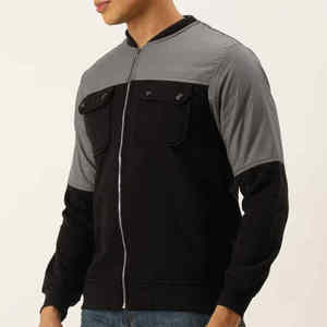 Top Trending Men's Stand Collar Flight Bomber <b>Jackets</b> Lightweight Fabric Multi Color Zippers Style Bomber <b>Jackets</b> With Low Price - Product Image 2
