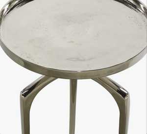 Mesa de Centro Redonda Moderna para Ahorrar Espacio, 20 Pulgadas de Altura, Mueble Decorativo para Sala de Estar - Product Image 4