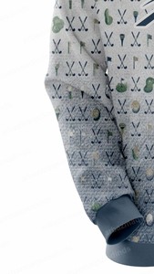 Sweat-shirt à capuche de golf pour homme à séchage rapide, épais, avec fermeture éclair et impression par sublimation, pull-over pour femme, sweat-shirt à capuche pour homme - Product Image 6